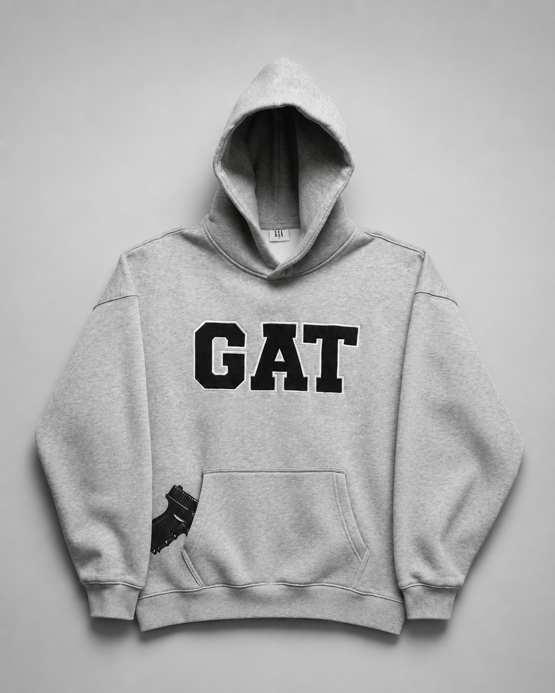 GAT HOODIE - HEATHER GREY